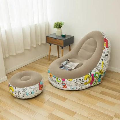 Sofa Paresseux Graffiti & Pouf