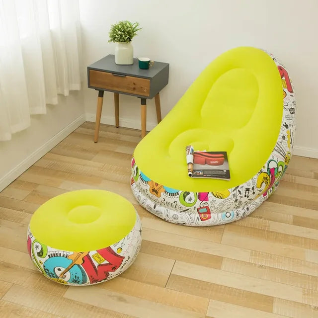 Sofa Paresseux Graffiti & Pouf