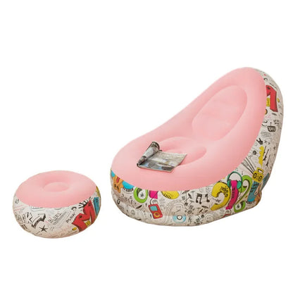 Sofa Paresseux Graffiti & Pouf