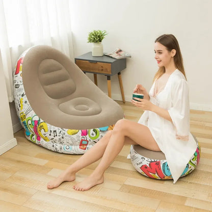 Sofa Paresseux Graffiti & Pouf