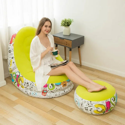 Sofa Paresseux Graffiti & Pouf